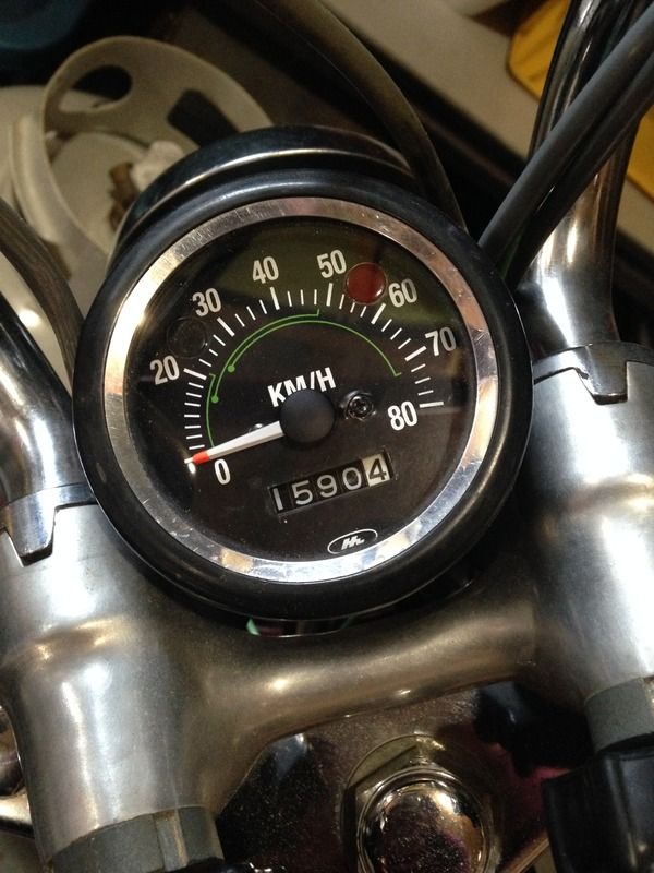 1972 CT70 Speedometer Conversion Stickers (MPH to KM/H)